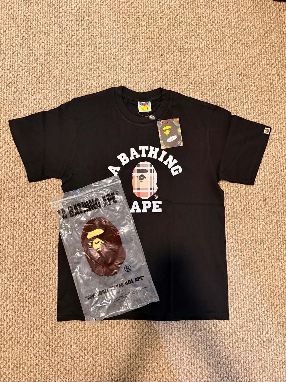Bape Black 'A Bathing Ape' Graphic Tee - Picture 2 of 4